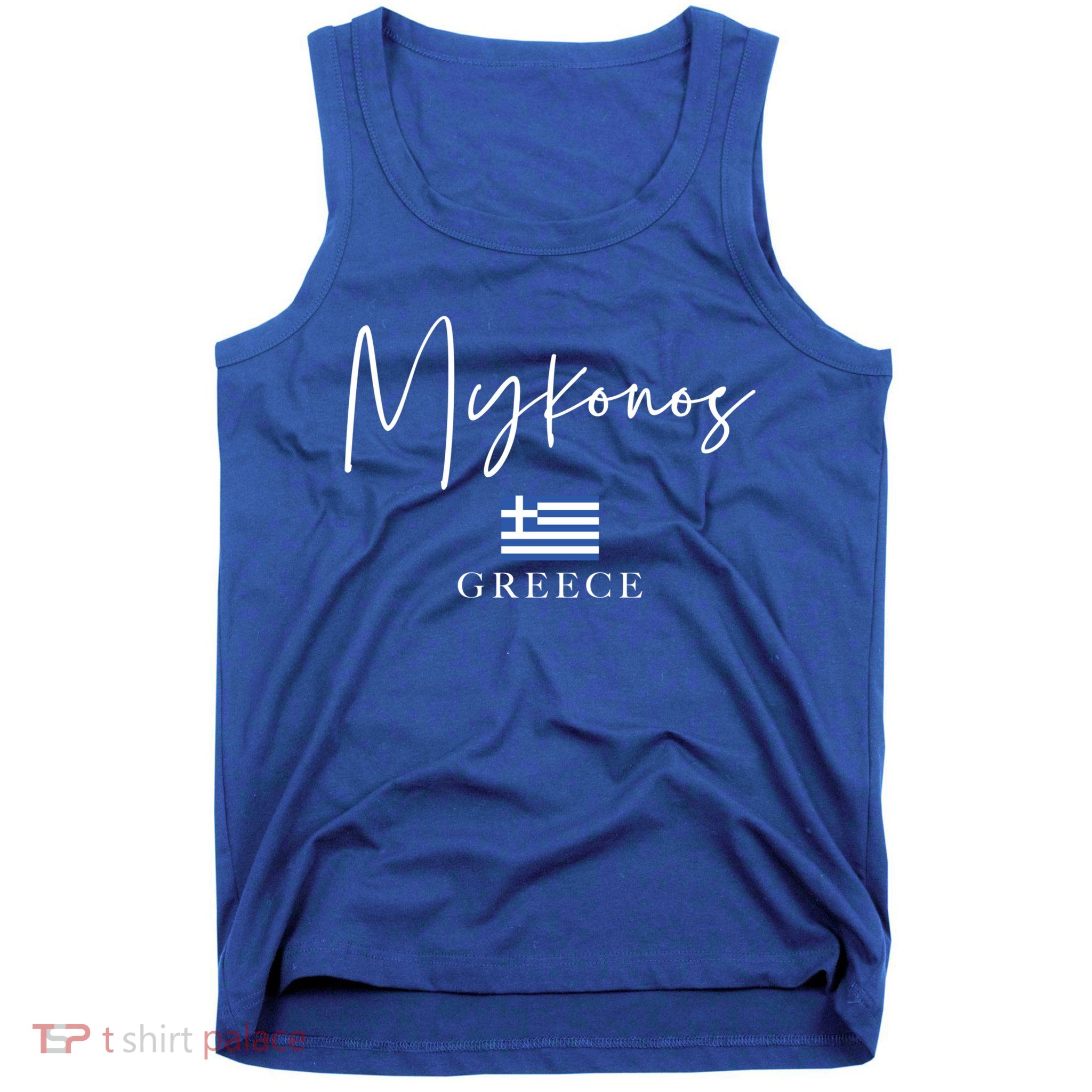 Greece Flag Vacation Island Mykonos Cool Gift Tank Top