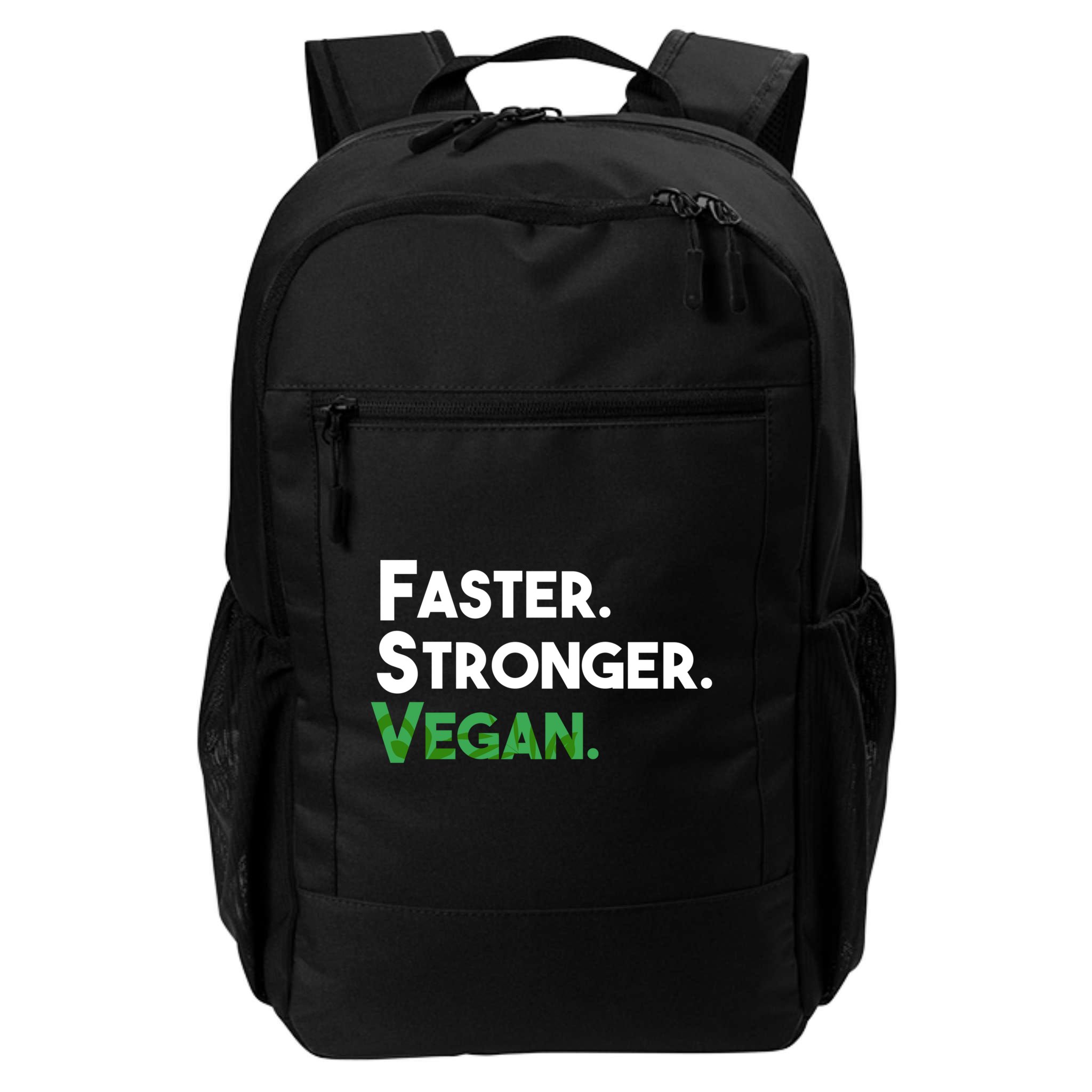 Gift For Vegan Friend Running Sports Faster Stronger Vegan Cute Gift Backpack