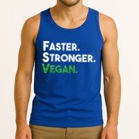 Gift For Vegan Friend Running Sports Faster Stronger Vegan Cute Gift Tank Top