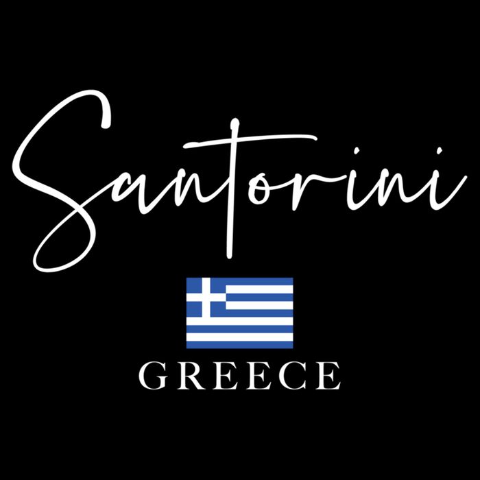 Greece Flag Vacation Island Santorini Funny Gift Cooling Performance Crew T-Shirt