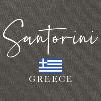 Greece Flag Vacation Island Santorini Funny Gift Cotton Canvas Backpack