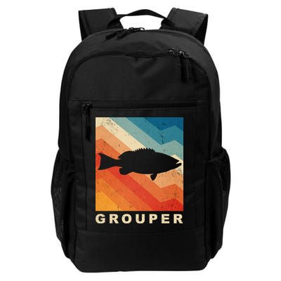 Grouper Fish Vintage Sunset Backpack