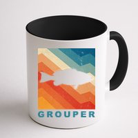 Grouper Fish Vintage Sunset Mug