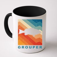 Grouper Fish Vintage Sunset Mug
