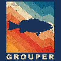 Grouper Fish Vintage Sunset Hoodie