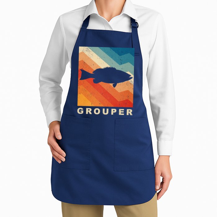 Grouper Fish Vintage Sunset Apron