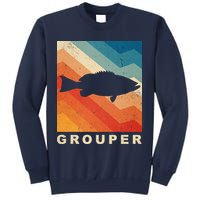 Grouper Fish Vintage Sunset Sweatshirt