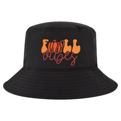 Groovy Fall Vibes Pumpkin Thankful Vibes Thanksgiving Gift Cool Comfort Performance Bucket Hat