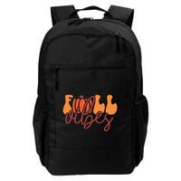 Groovy Fall Vibes Pumpkin Thankful Vibes Thanksgiving Gift Backpack