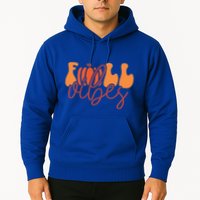 Groovy Fall Vibes Pumpkin Thankful Vibes Thanksgiving Gift Hoodie