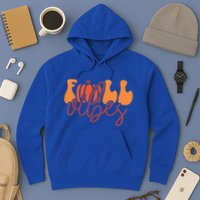 Groovy Fall Vibes Pumpkin Thankful Vibes Thanksgiving Gift Hoodie
