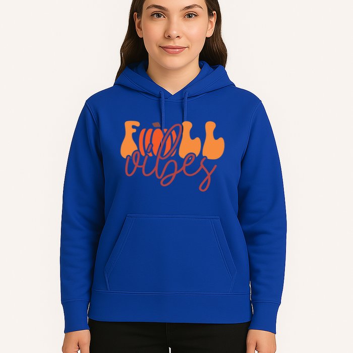 Groovy Fall Vibes Pumpkin Thankful Vibes Thanksgiving Gift Hoodie