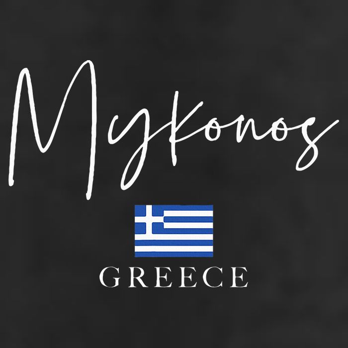 Greece Flag Vacation Island Mykonos Beanie