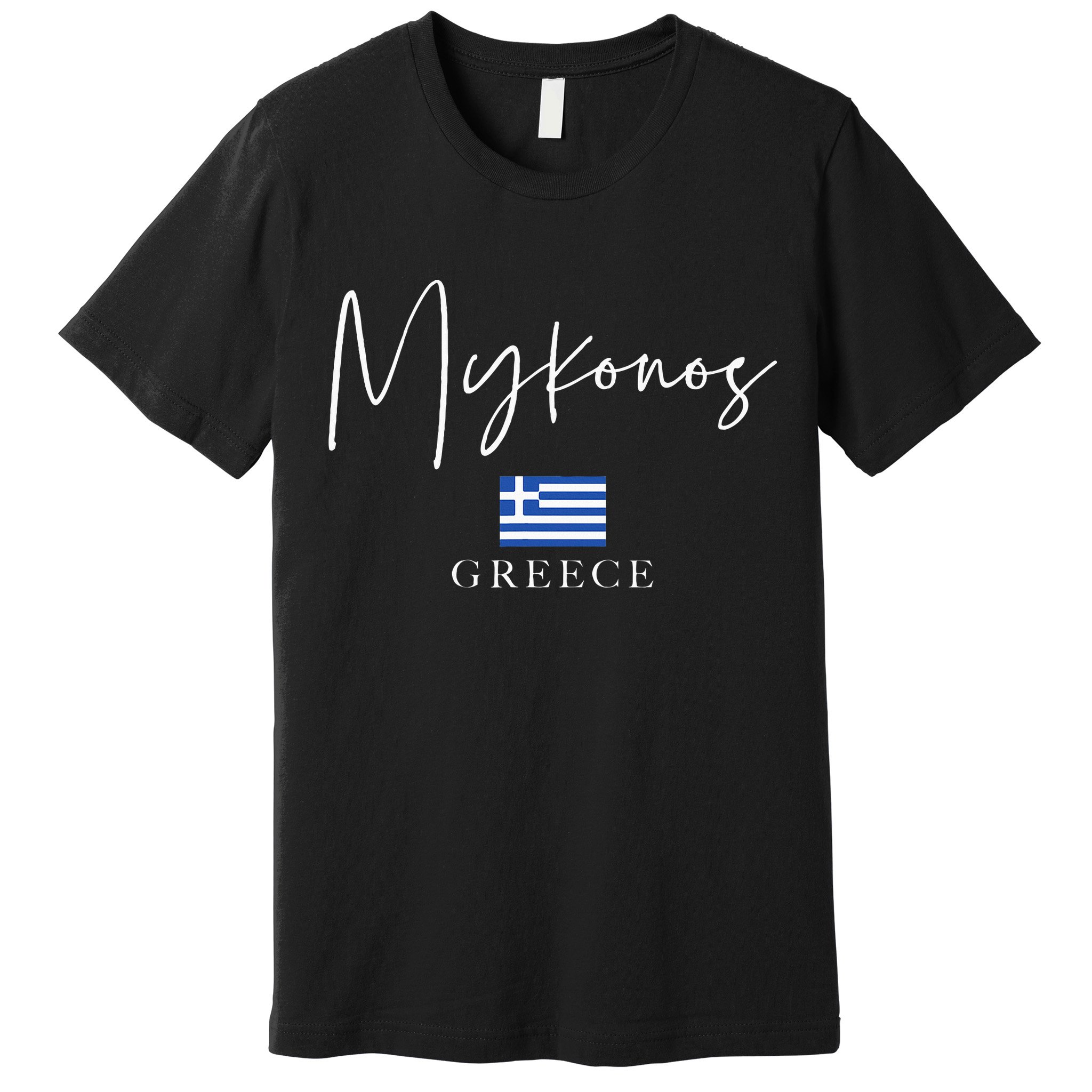Greece Flag Vacation Island Mykonos Premium T-Shirt