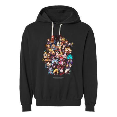Granblue Fantasy Versus Rising Chibi Characters Garment-Dyed Fleece Hoodie