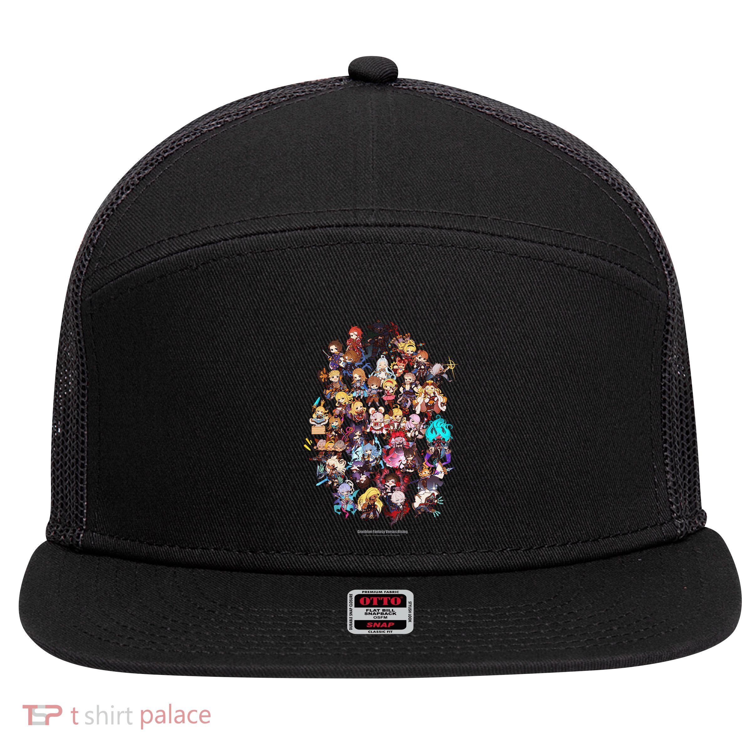 Granblue Fantasy Versus Rising Chibi Characters 7 Panel Mesh Trucker Snapback Hat