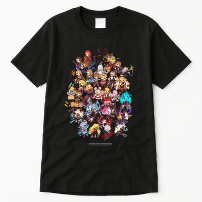 Granblue Fantasy Versus Rising Chibi Characters Tall T-Shirt
