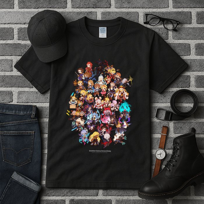 Granblue Fantasy Versus Rising Chibi Characters Tall T-Shirt