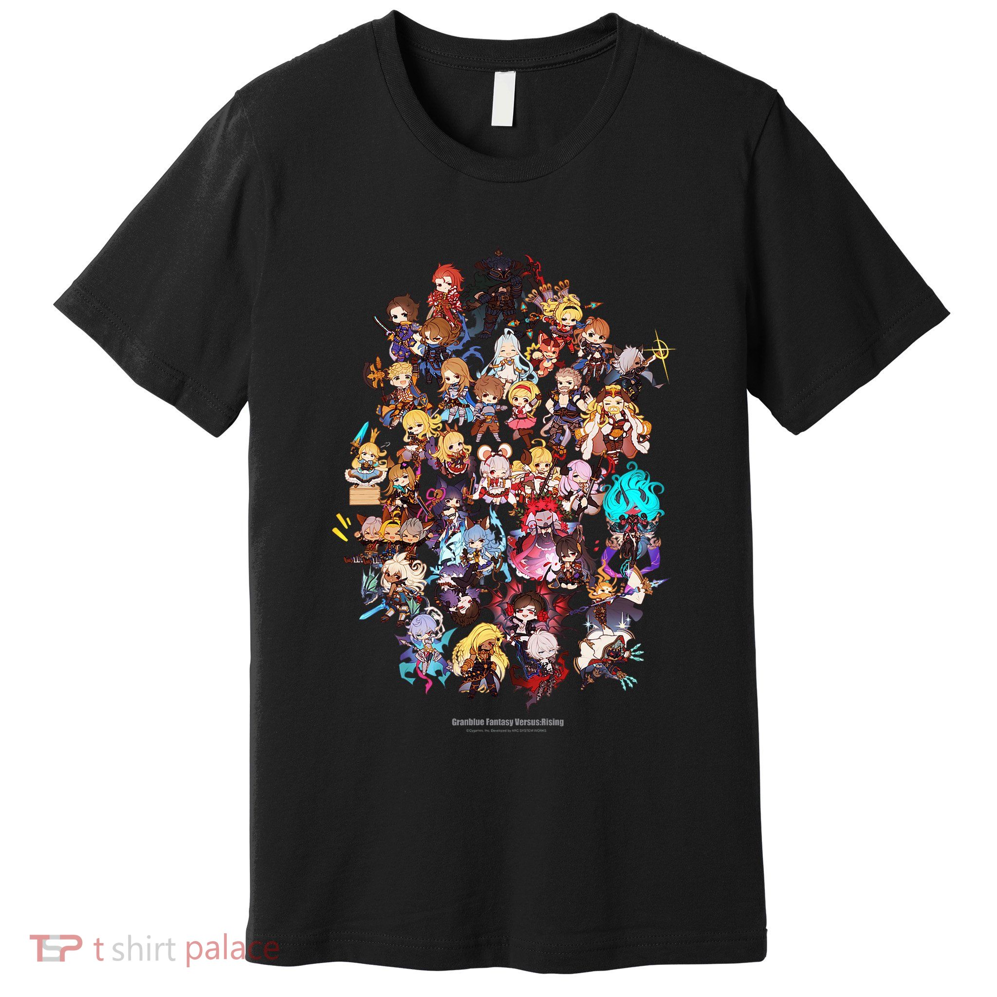 Granblue Fantasy Versus Rising Chibi Characters Premium T-Shirt