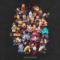Granblue Fantasy Versus Rising Chibi Characters Golf Towel