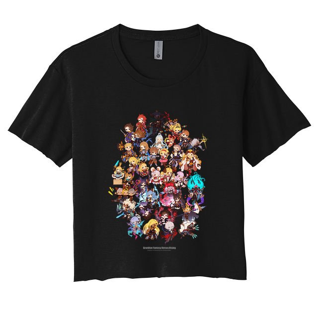 Granblue Fantasy Versus Rising Chibi Characters Crop Top