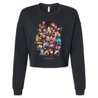 Granblue Fantasy Versus Rising Chibi Characters Cropped Pullover Crew