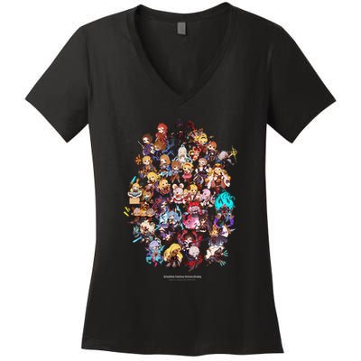 Granblue Fantasy Versus Rising Chibi Characters Women's V-Neck T-Shirt