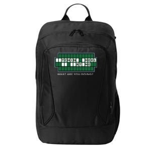 Gift for Wheel and Game Show Lovers, Fortune Word Puzzles City Backpack