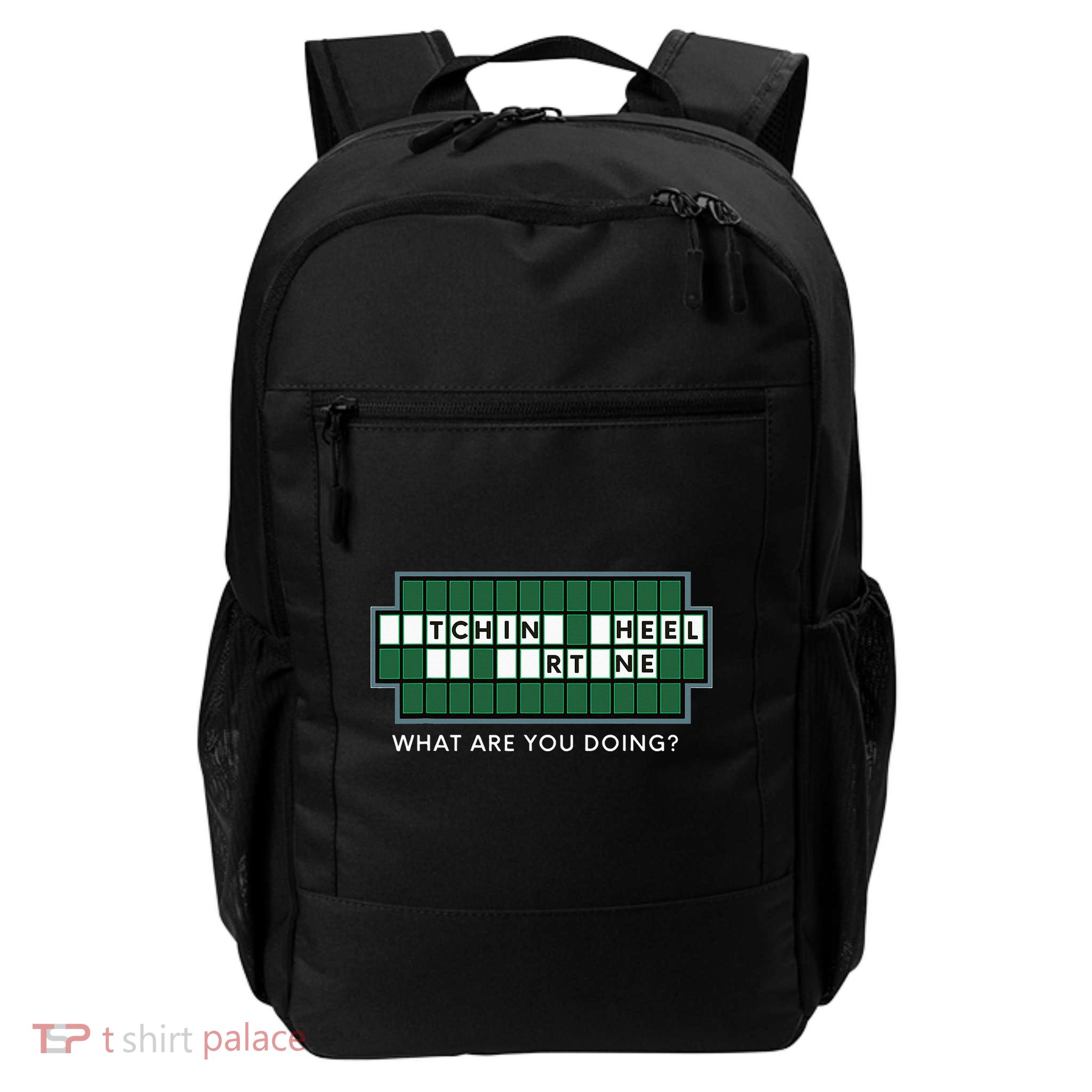 Gift for Wheel and Game Show Lovers, Fortune Word Puzzles Daily Commute Backpack