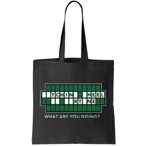 Gift for Wheel and Game Show Lovers, Fortune Word Puzzles Tote Bag