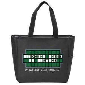 Gift for Wheel and Game Show Lovers, Fortune Word Puzzles Zip Tote Bag