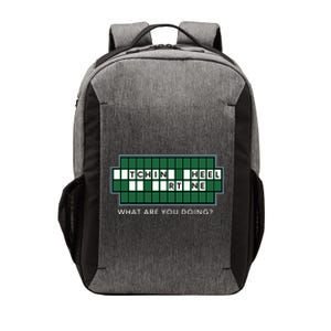 Gift for Wheel and Game Show Lovers, Fortune Word Puzzles Vector Backpack