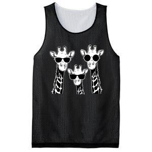 Giraffes family with sunglasses - Giraffe Mesh Reversible Basketball Jersey Tank