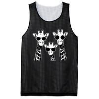 Giraffes family with sunglasses - Giraffe Mesh Reversible Basketball Jersey Tank