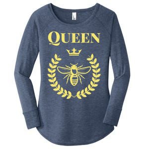 Gifts For Wives And Moms Queen Bee Gift Women's Perfect Tri Tunic Long Sleeve Shirt