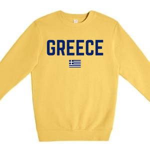 Greece Flag Women Greece Premium Crewneck Sweatshirt