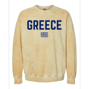 Greece Flag Women Greece Colorblast Crewneck Sweatshirt