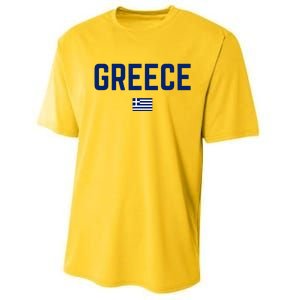 Greece Flag Women Greece Performance Sprint T-Shirt