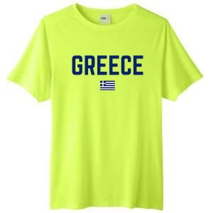 Greece Flag Women Greece Tall Fusion ChromaSoft Performance T-Shirt