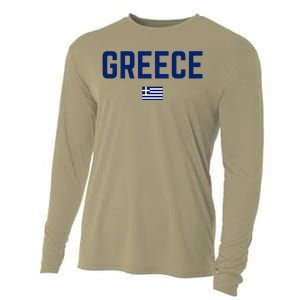 Greece Flag Women Greece Cooling Performance Long Sleeve Crew