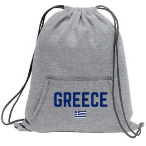 Greece Flag Women Greece Sweatshirt Cinch Pack Bag