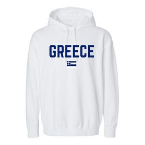 Greece Flag Women Greece Garment-Dyed Fleece Hoodie