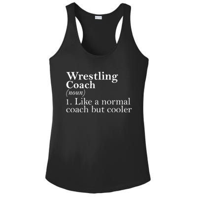 Gift For Wrestling Coach Definition Funny Wrestling Coach Gift Ladies PosiCharge Competitor Racerback Tank