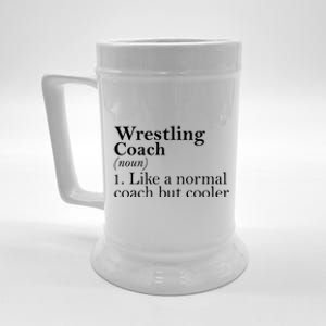 Gift For Wrestling Coach Definition Funny Wrestling Coach Gift Beer Stein