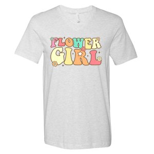 Groovy Flower Wedding Proposal Flower V-Neck T-Shirt