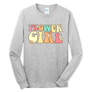 Groovy Flower Wedding Proposal Flower Tall Long Sleeve T-Shirt