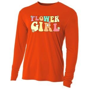 Groovy Flower Wedding Proposal Flower Cooling Performance Long Sleeve Crew