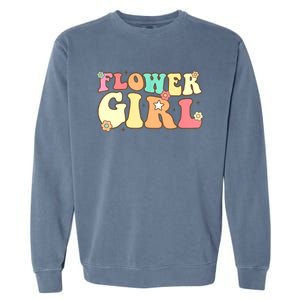 Groovy Flower Wedding Proposal Flower Garment-Dyed Sweatshirt