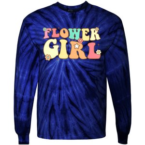 Groovy Flower Wedding Proposal Flower Tie-Dye Long Sleeve Shirt