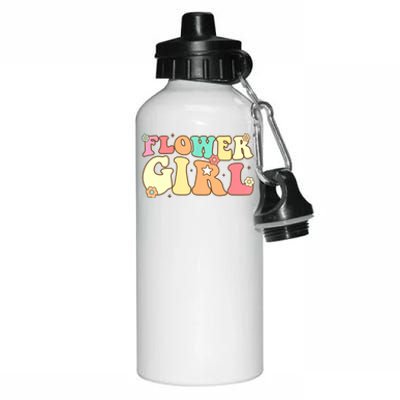 Groovy Flower Wedding Proposal Flower Aluminum Water Bottle 